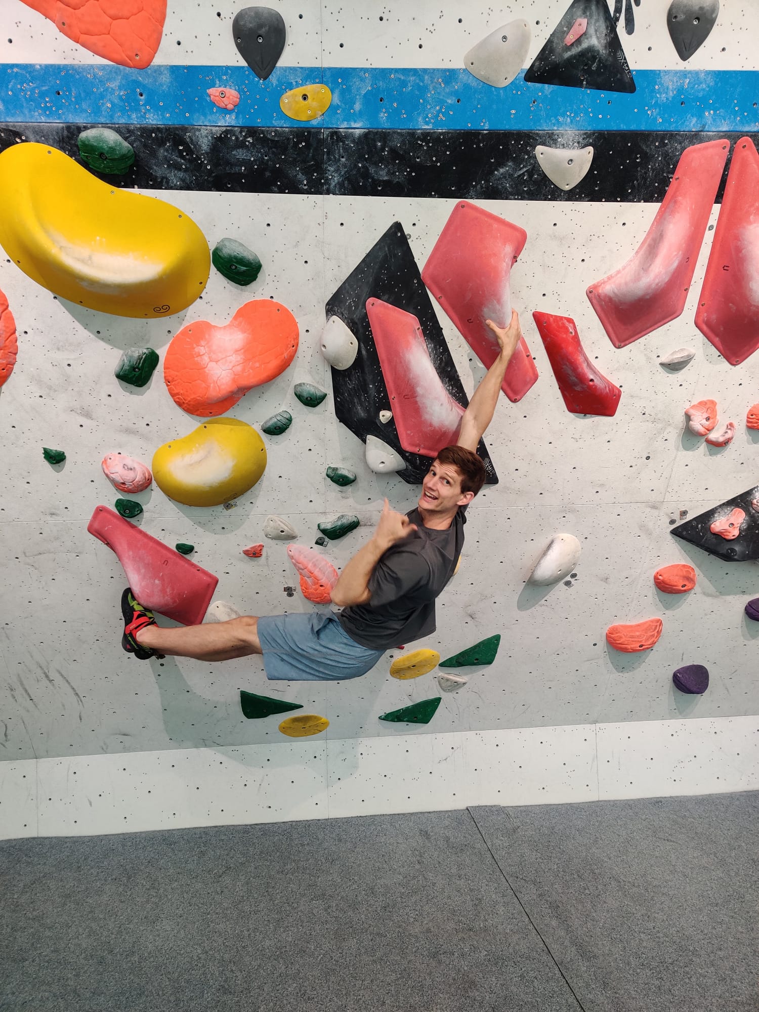 Me climbing